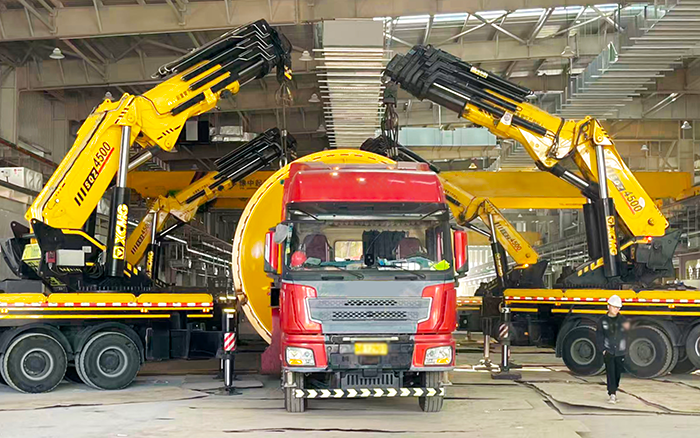四臂联动破局！J9集团 SQZ4500C 低矮厂房 “扛鼎” 160t